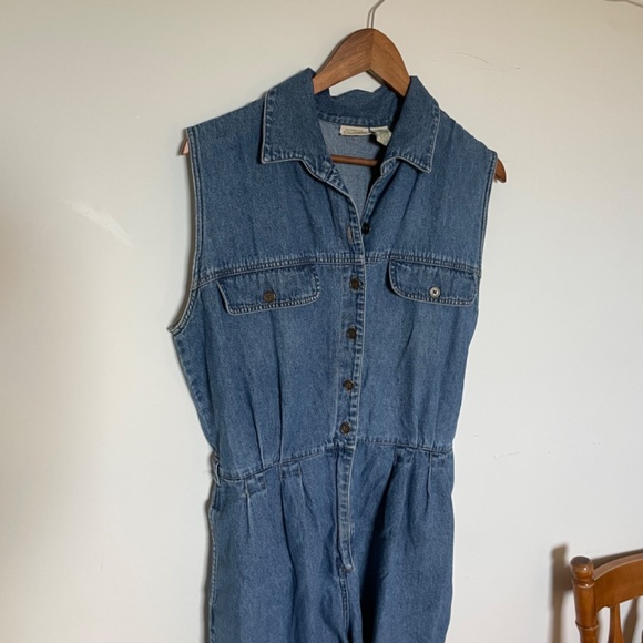St. John's Bay Denim Jumpsuit - Picture 2 of 6